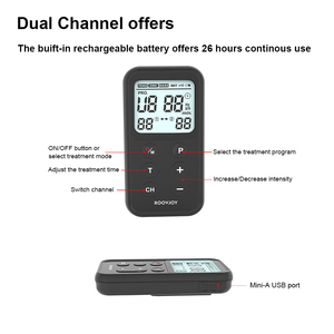 ROOVJOY Electroterapia Ultra Cranial, Unidad TENS Portátil, Estimulador Eléctrico Muscular de Hombro Cómodo, Fisioterapia CES - Product Image 2