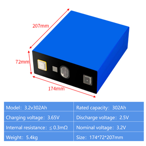 Batteria 3.2v 302ah Lifepo4 batteria 280ah 300ah 302ah 304ah 306ah 314ah 320ah 340ah 3.2v sistemi di accumulo di energia domestica - Product Image 2