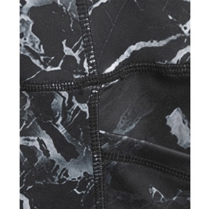 Women's Mid Waist Knee Length Gym <b>Leggings</b> Full Color Printed Non See Through Yoga Pants <b>Pockets</b> Spandex/Polyester Gym Cycling - Product Image 4