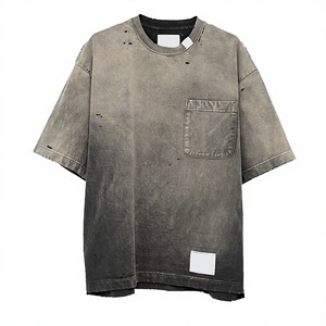 T-shirt Homme Formel Oversize à Col Rond en Coton Biologique Écologique, Personnalisable, de Haute Qualité, Solide, à Manches Courtes, Impression Personnalisée - Product Image 2