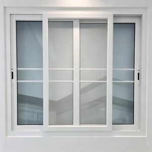 Ventana Corredera de Vidrio Residencial Moderna y Minimalista de UPVC 80 con Tres Rieles, Insonorizada, Resistente a la Intemperie, Tamaño Personalizado - Product Image 4