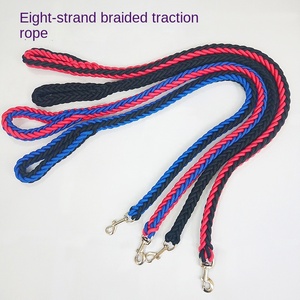 Toptan naylon sekiz iplikçik dokuma çekiş halat için büyük orta ölçekli köpekler Golden Retriever patlamaya dayanıklı köpek tasma delme - Product Image 2
