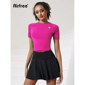 FOXA Damen Sport Kurzarm-Shirt Rosa Schnelltrocknend Gestrickt 100% Polyester - Product Image 2