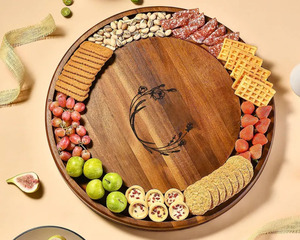 Plateau tournant en bois, planche de service, centre de table, plateau paresseux - Product Image 3