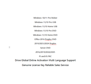 Windows 10 Pro DVD Drive Aktivasi Online Global Dukungan Multi Bahasa Lisensi Asli Layanan Penjualan Terpercaya