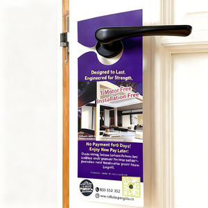 カスタム穴パンチPVCドアカード邪魔しないでくださいカードプラスチックホテルドアハンガー - Product Image 2