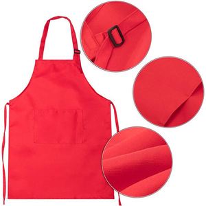 Delantal de cuello de algodón personalizado de alta gama, estilo retro, impermeable y resistente al aceite para limpieza, con logotipo imprimible transfronterizo y bordado. - Product Image 6