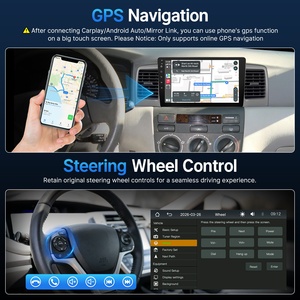 Autoradio avec écran IPS 9 pouces, Linux, Carplay, Android Auto, caméra de recul, Mirror Link, FM AM, lecteur multimédia pour Toyota Corolla - Product Image 5