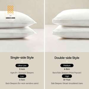 <span class=keywords><strong>Oreiller</strong></span> Queen de Luxe de Qualité Hôtelière avec Rembourrage Doux en Alternative au <span class=keywords><strong>Duvet</strong></span> pour Dormeurs sur le Dos, le Ventre et sur le Côté - Vente en Gros - Product Image 5