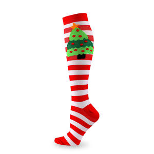 Chaussettes <span class=keywords><strong>de</strong></span> sport amusantes HLC personnalisées, chaussettes hautes pour le sport, chaussettes <span class=keywords><strong>de</strong></span> Noël festives, bonhomme <span class=keywords><strong>de</strong></span> neige, renne <span class=keywords><strong>de</strong></span> Noël, chaussettes <span class=keywords><strong>de</strong></span> compression <span class=keywords><strong>de</strong></span> Noël - Product Image 2