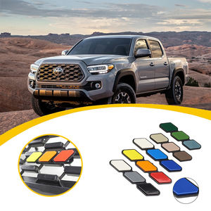 ตราสัญลักษณ์รถยนต์แบบสามสี 3 ช่อง สำหรับ <span class=keywords><strong>Toyota</strong></span> Tacoma 4Runner <span class=keywords><strong>Tundra</strong></span> ปี 2018-2019 สำหรับ Rav4 Highlander EOD สติ๊กเกอร์ติดรถกระบะ - Product Image 1