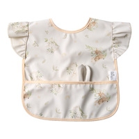 Bavoirs pour bébé et nourrisson, imperméables, anti-taches, en polyester, unisexe, sans manches, dos nu, imprimé animal mignon, bavoir pour enfants