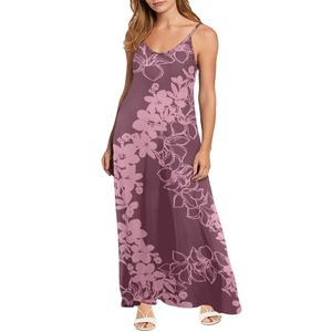 Abbigliamento Dropshipping abiti donna fiore di <span class=keywords><strong>Lava</strong></span> bretelle da donna abito personalizzato Casual ampio abito - Product Image 2