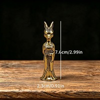 Nouvel Ornement Creux en Laiton, Fée Renard, Style Ancien, Sculpture Décorative pour la Maison, Artisanat, Vente en Gros