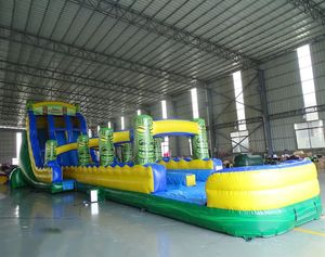 Nouveau design Xinyue Toboggan gonflable en PVC extra long 15x5m Thème sportif Unisexe Amusant Toboggan aquatique pour location événementielle Souffleur et kit de réparation inclus - Product Image 1