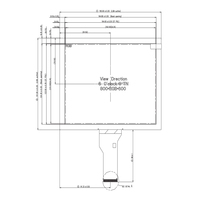 Industriequalität 8 Zoll Innolux EJ080NA-05B 800x600 SVGA 50-Pin LCD-Modul Anzeigebildschirm TFT LCD-Panel