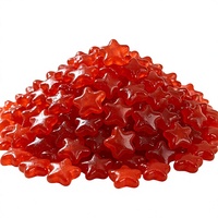 Bonbons Gélifiés en Gros d'Usine OEM, Sac en Vrac, Forme Étoile, Saveur Sucrée, Bonbons Colorés en Forme de Dessin Animé