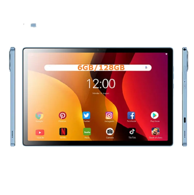 Tablet MTK6771 Octa core 6GB RAM 128GB Android 12 Business office 4G Lte novo design de 10,5 polegadas 10,51 polegadas
