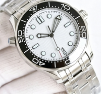 Montre-bracelet mécanique automatique pour hommes en acier inoxydable, calendrier lumineux, étanche