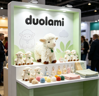 Peluche personnalisée, jouet en peluche doux, poupée en forme de mouton blanc pour cadeau promotionnel, peluche personnalisée