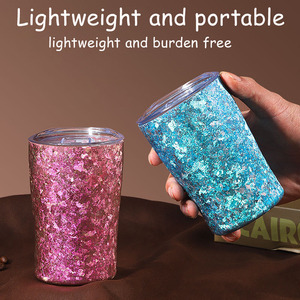 Оптовая продажа: Модная портативная кружка из чистого титана с двойными стенками, антибактериальная, с крышкой - Product Image 1