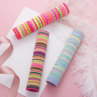 Lot de bandeaux élastiques pour cheveux pour enfants et filles, accessoires pour cheveux de 3CM, en Polyester et Opp, Vanlike CN, ZHE Fas01, 50 pièces/lot, nouvelle collection