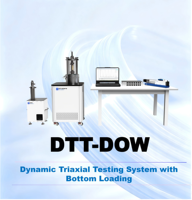 Appareil triaxial dynamique à chargement par le bas KTL entièrement automatique, statique et dynamique, pour modèle de système DTT- pour applications géotechniques