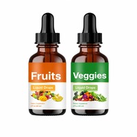 Gouttes liquides de fruits et légumes OEM, multivitamines et minéraux pour le soutien énergétique, le bien-être général, GMP