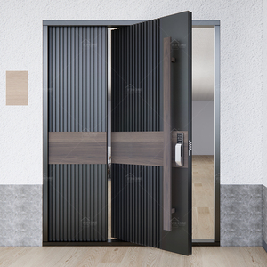 Puertas Pivotantes Frontales <span class=keywords><strong>de</strong></span> Lujo Europeas, Modelos <span class=keywords><strong>de</strong></span> Puertas Metálicas Modernas para Exteriores, Puertas para Casas - Product Image 2