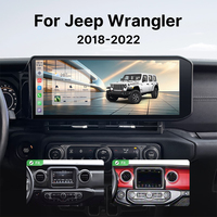 Radio Mobil Foforfor Layar 15" Carplay Android15 untuk Jeep Wrangler 2018-2022, GPS Navi DSP Head Unit, Garansi 2 Tahun