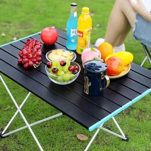 Mesa de Picnic Plegable Portátil Ligera de Aluminio, Enrollable, Ultraligera, para Campamento y Senderismo al Aire Libre - Product Image 2