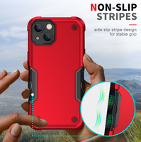 Étui de protection robuste Armor Defender pour iPhone 13 14 15 16 Pro Max, coque de téléphone antichoc en TPU+PC, protection de l'appareil photo incluse, sac OPP