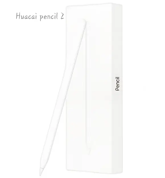 Pena sentuh TS pencil 2 untuk ios pad, pena digital kapasitif dengan pena stylus isi ulang gen kedua 2018 ~ 2023 menulis dan menggambar