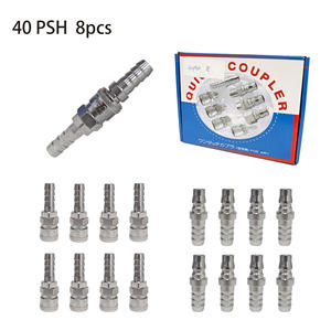 Conector Rápido Tipo C para Mangueras Metálicas, Acoplador de Tubos, Conexión Neumática Nitto, Accesorio Industrial para Tuberías - Product Image 1