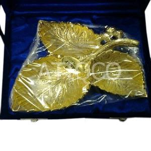 Plateau de style unique Plateau élégant et tendance Polyvalent Premium Quality Gold Silver Plated Sand Casted Dry Fruit & Candy Bowl - Product Image 6