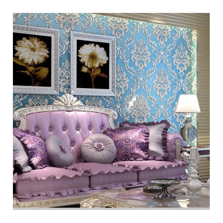Home Decor Luxury Wall Art Home Decoration Embossed Wallpaper Wall Paper For Living Room