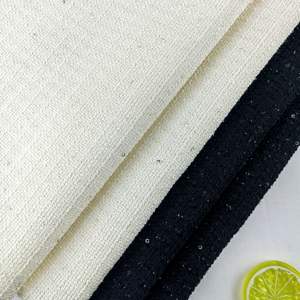 2024 nouvelle conception de carreaux métalliques fantaisie 100% <span class=keywords><strong>tissu</strong></span> de tweed tissé en polyester <span class=keywords><strong>pour</strong></span> pardessus d'automne d'hiver - Product Image 2