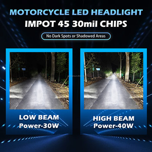 Nuevo Faro LED <span class=keywords><strong>H4</strong></span> Ultra Brillante y Enfocado <span class=keywords><strong>para</strong></span> Motocicletas 2026, Integrado con Luz Alta/Baja, Modificación No Destructiva - Product Image 2
