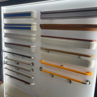 Barre d'appui murale antibactérienne en PVC pour hôpitaux et maisons de retraite, idéale pour les couloirs