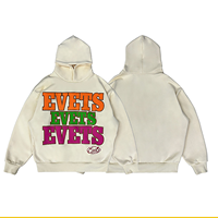 Sudadera con Capucha Unisex de Moda con Estampado de Logotipo Puff para Otoño e Invierno, Sudadera con Capucha para Hombre, Personalizada, Talla Grande