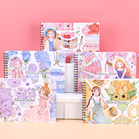 Carnet de papier A5 personnalisé réutilisable avec pages en silicone anti-adhésives, papeterie, livre d'autocollants réutilisable