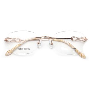 Titan Thiết Kế Mới Cổ Điển Người Phụ Nữ Không Vành Eyewear Khung Y Tế - Product Image 6