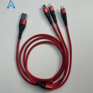 Usine de gros de haute qualité 3 en 1 micro type-c <span class=keywords><strong>8</strong></span> broches câble de transfert de données USB-A fil de charge pour câble de chargeur à bas prix - Product Image 4