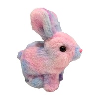 Jouet électronique en peluche de simulation de lapin mignon pour les enfants Interactive Jumping & Dancing Sound Filled PP Cotton Birthday Stress Relief