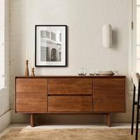 Meuble buffet de salle à manger moderne en bois avec console intégrée pour villa et maison - Offre spéciale