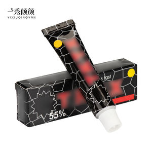 Tinta de Tatuaje en Tubo de Aluminio Negro Craquelado de 10 ml, 55% Blanca para Crema, para Estudios Profesionales de Maquillaje Permanente de Cejas y Labios - Product Image 5
