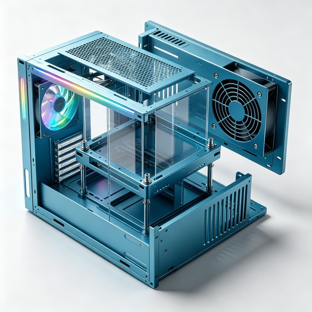 OEM Custom Stainless Steel Laser Cut Desktop Electronic Metal Enclosure for Audio PC