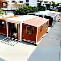 Maison conteneur modulaire de luxe moderne en panneaux sandwich, 20 m², villa préfabriquée extensible, chambre, bureau, maison de vacances, facile à assembler