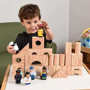 Set di Blocchi da Costruzione in Schiuma Morbida Effetto Legno per <span class=keywords><strong>Bambini</strong></span> e Adulti, <span class=keywords><strong>Giochi</strong></span> da Costruzione per Parchi <span class=keywords><strong>Giochi</strong></span> - Product Image 1