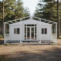 Maison conteneur extensible 3 chambres, maison modulaire préfabriquée, maison préfabriquée pliable pour la vie en famille